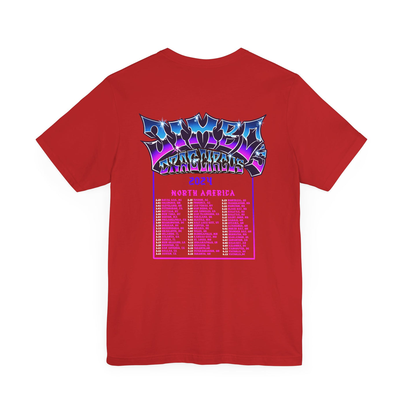 JDC - NORTH AMERICAN TOUR TEE