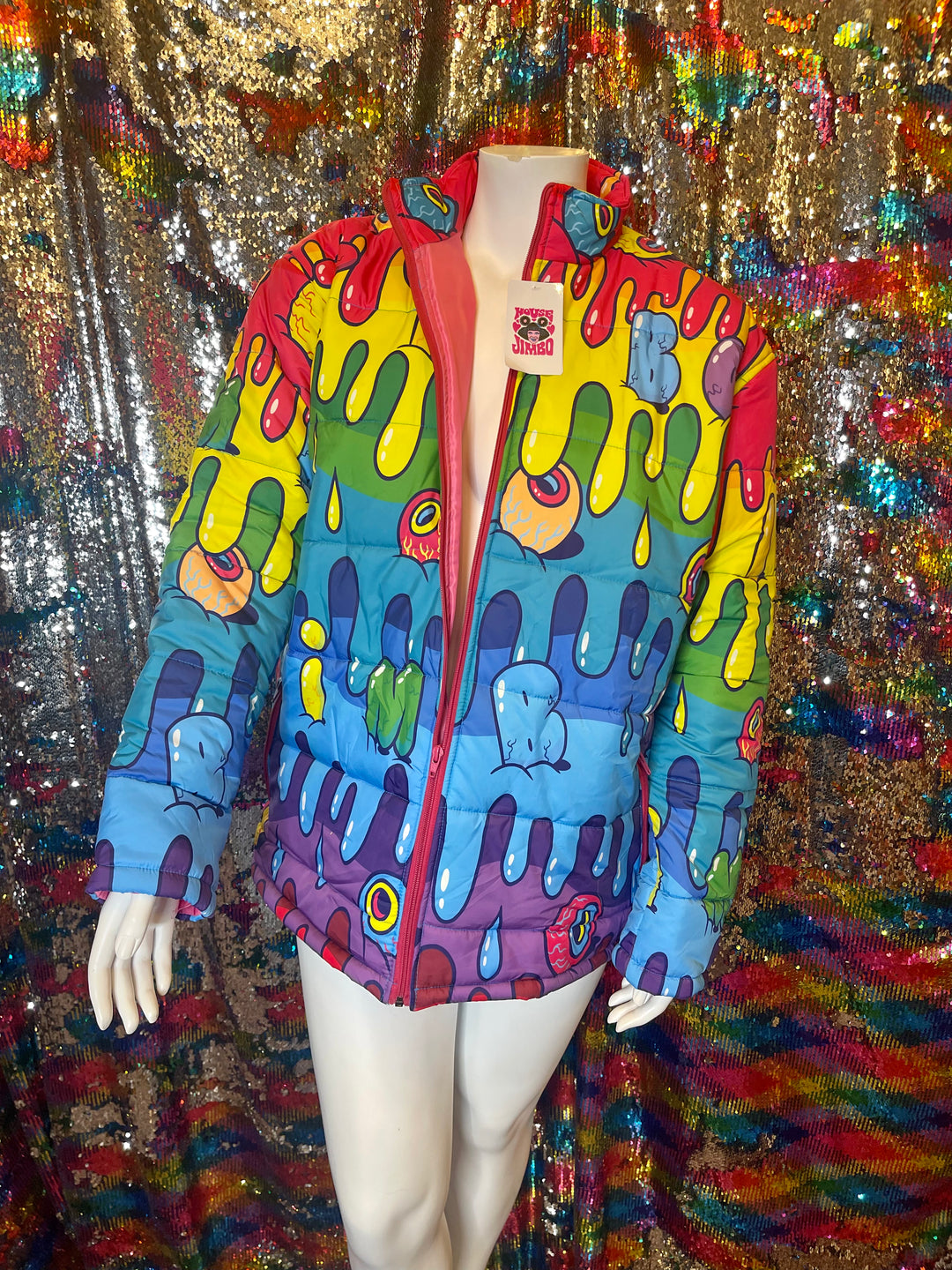 CAT DIRTY X JIMBO - TRIPPY DRIPPY PUFFER COAT