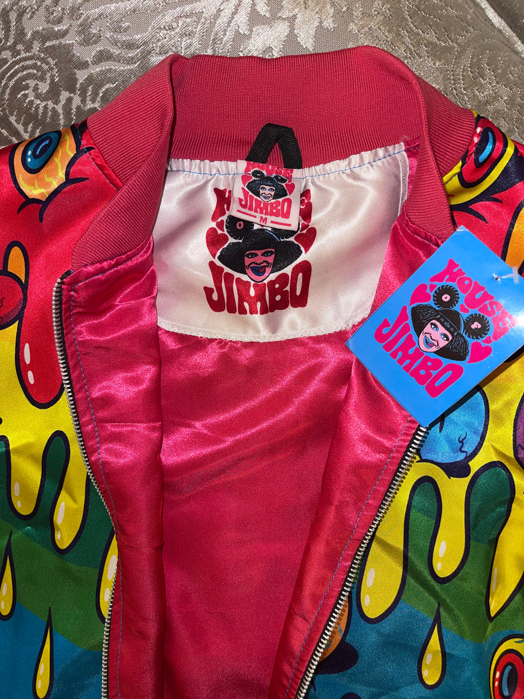 CAT DIRTY X JIMBO - TRIPPY DRIPPY BOMBER JACKET – House of Jimbo